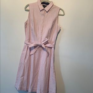 Cynthia Rowley Pink Seersucker Dress 12